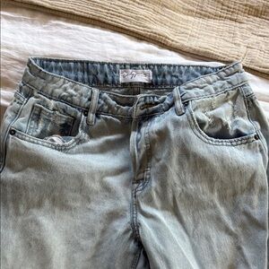 Carly Jean Los Angeles Light Blue Distressed Jeans- Barel Jeans